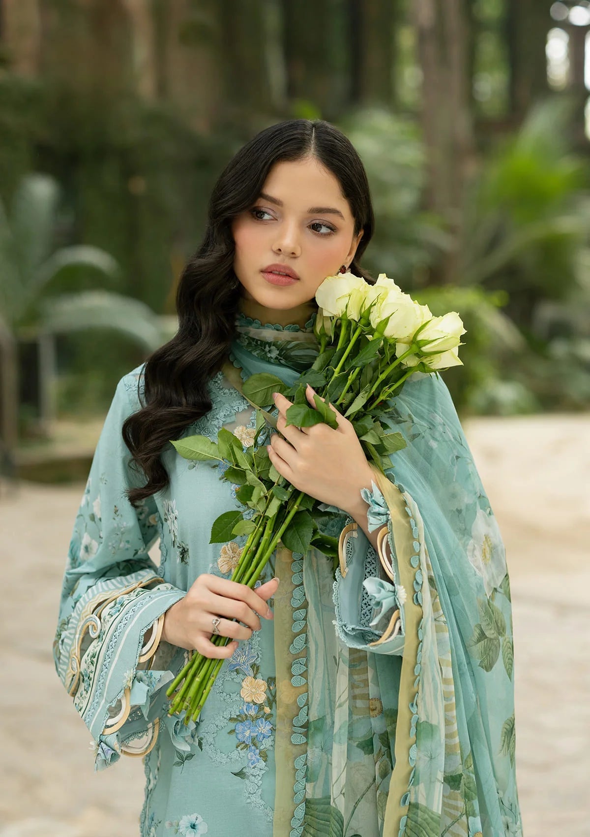 Elaf Premium | Signature Embroidered Lawn with Chiffon Collection 26 | ESG-6B ZARIA