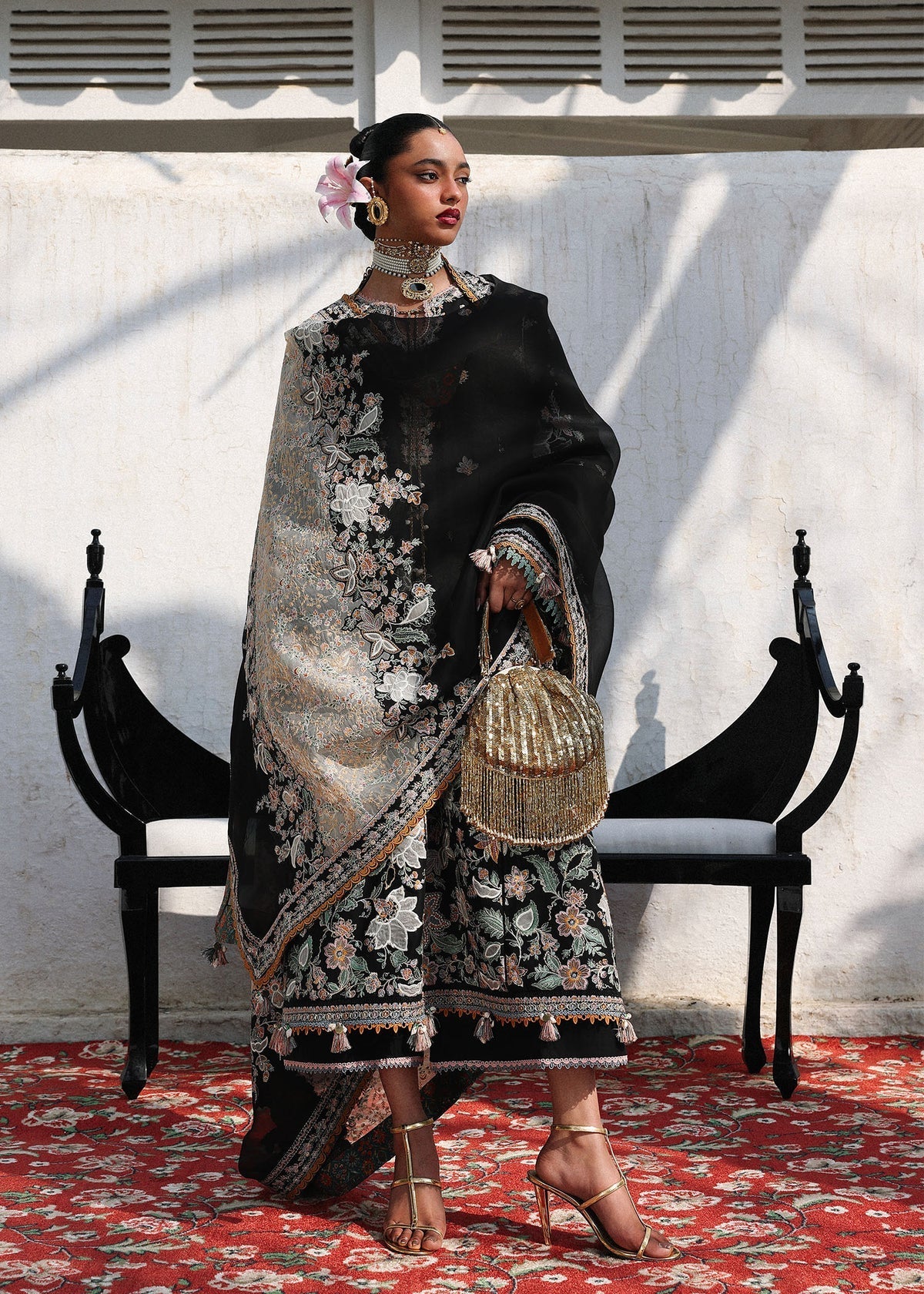 Hussain Rehar | Kalabagh Luxury Lawn 26 | Sable