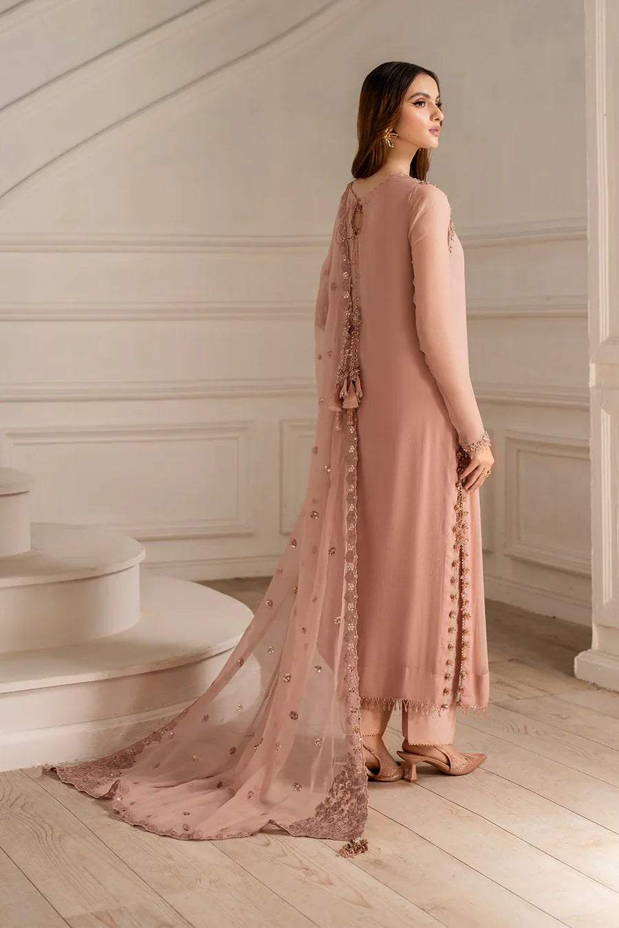 Iznik | Luxury Formals | UE-479 Embroidered Chiffon