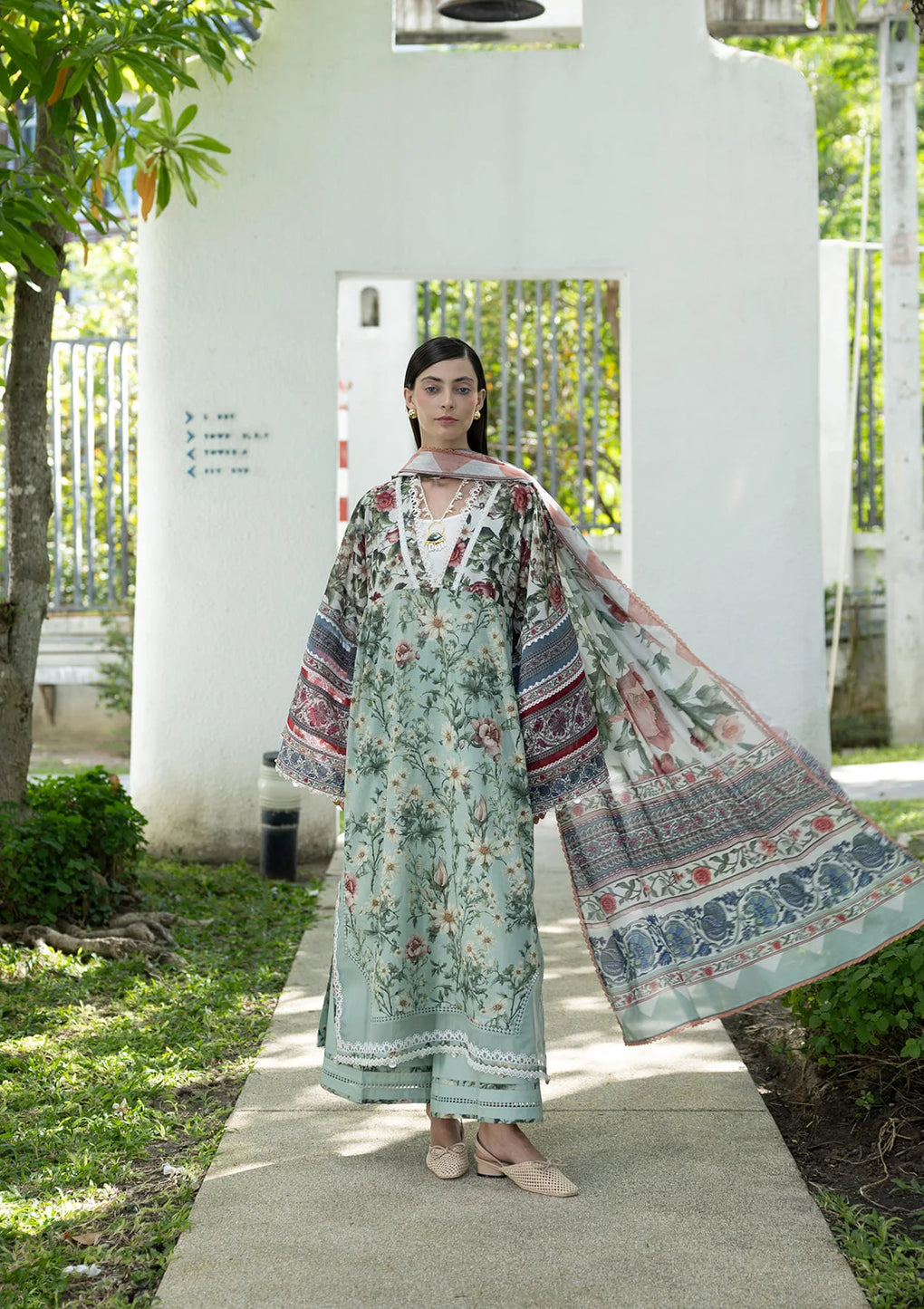 Elaf Premium | Prints Collection 26 | EPN-6B OPALINE GARDEN