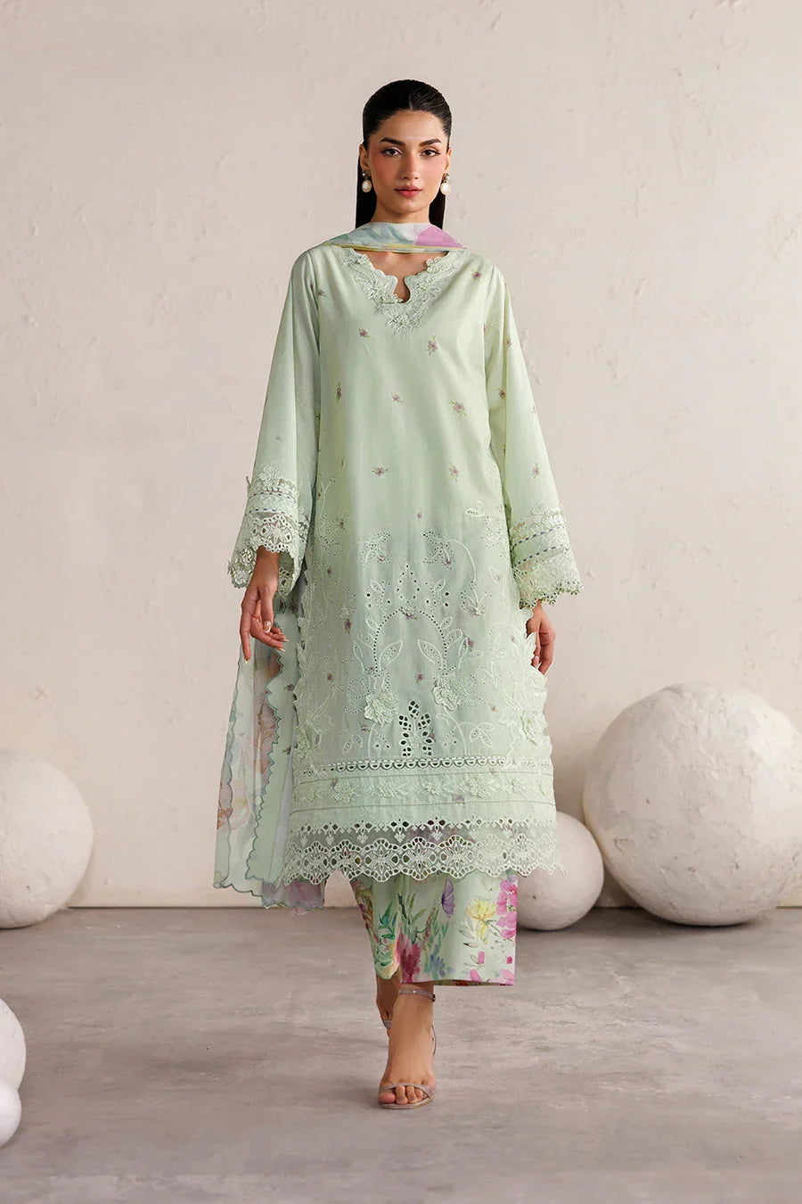 Iznik | Festive Lawn '26 | IBE-06 Embroidered Lawn