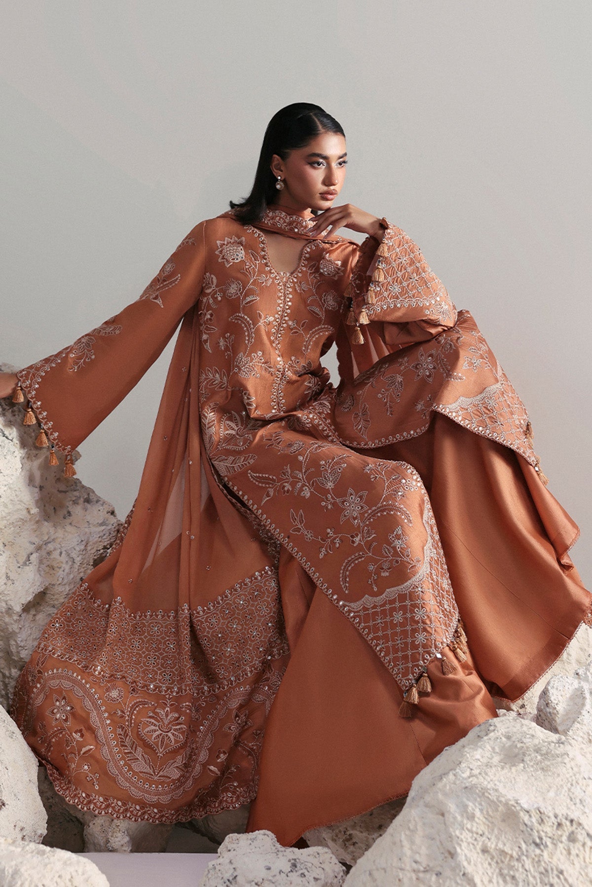 Afrozeh | Slate Ready to Wear | Anastaria