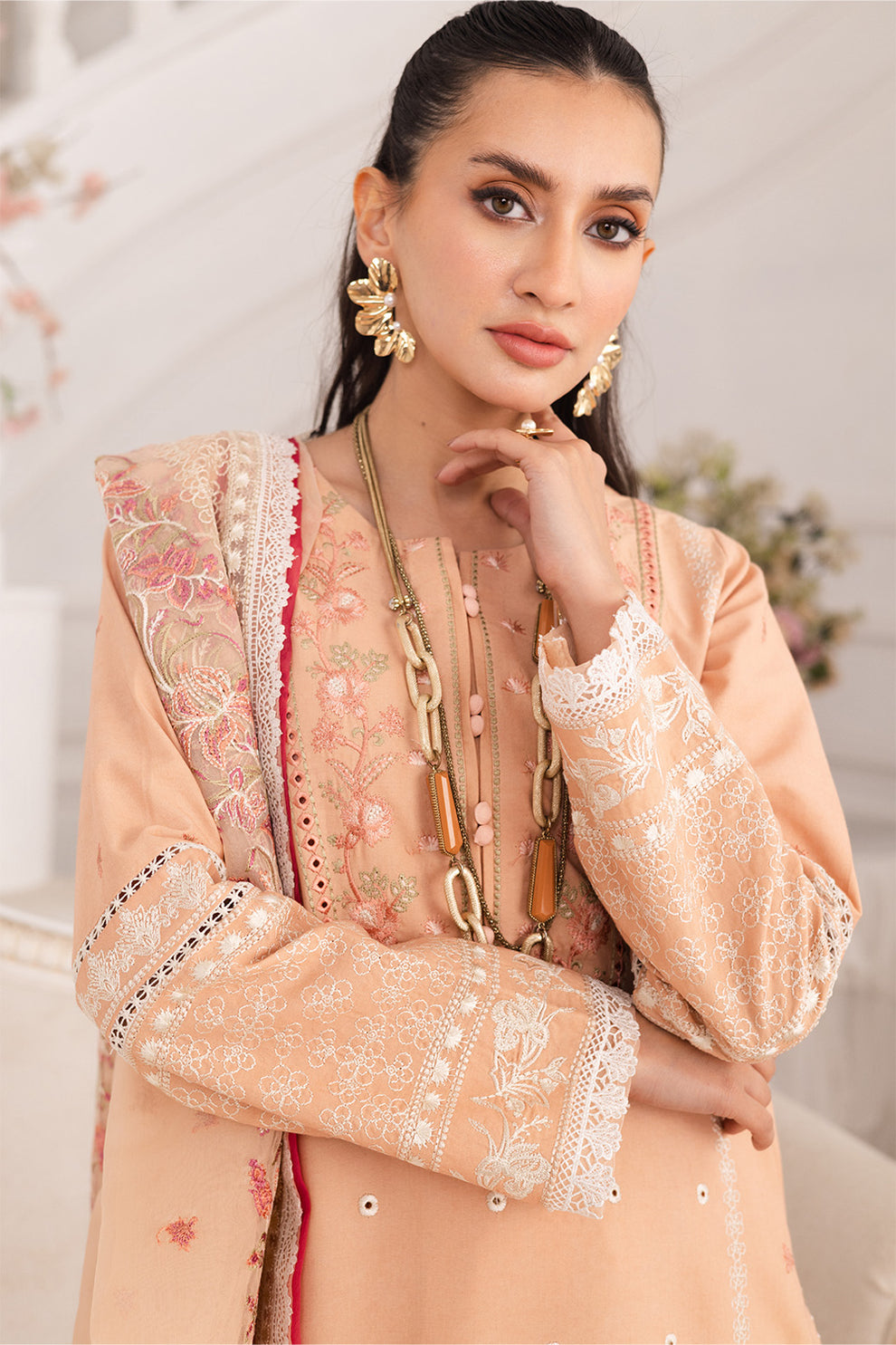 Maryum N Maria | Mira Luxury Lawn | SIMIN - FS50113