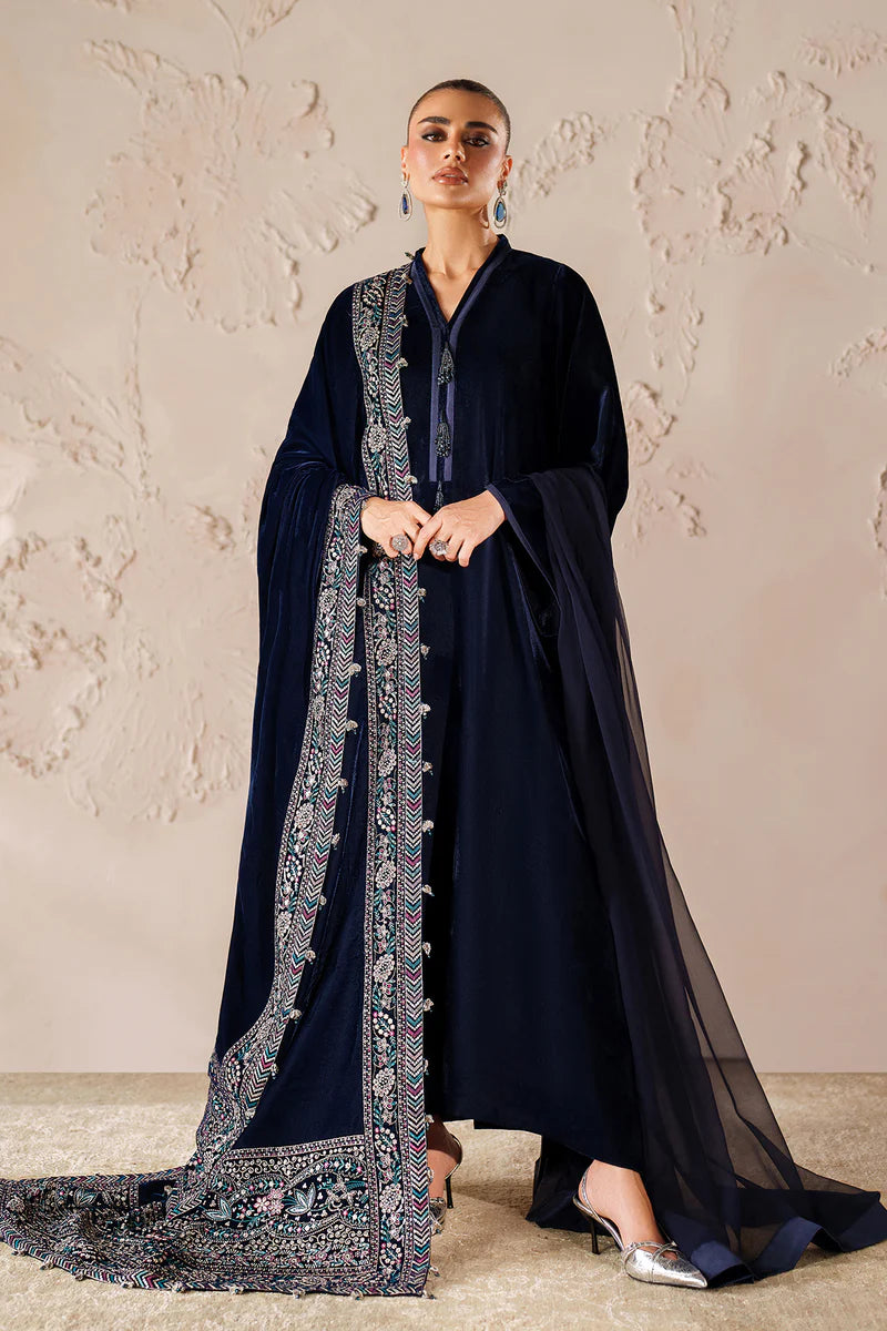 Baroque EMBROIDERED VELVET SHAWL VS-58