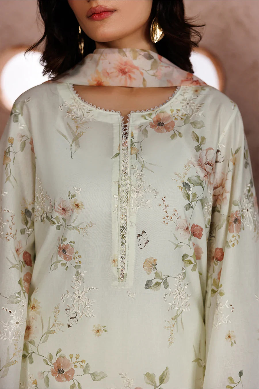 Iznik | Sunscape Lawn '26 | UE-708 Embroidered Lawn