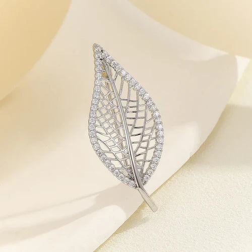 Enchanted Silver Leaf Brooch - Reet Pehal