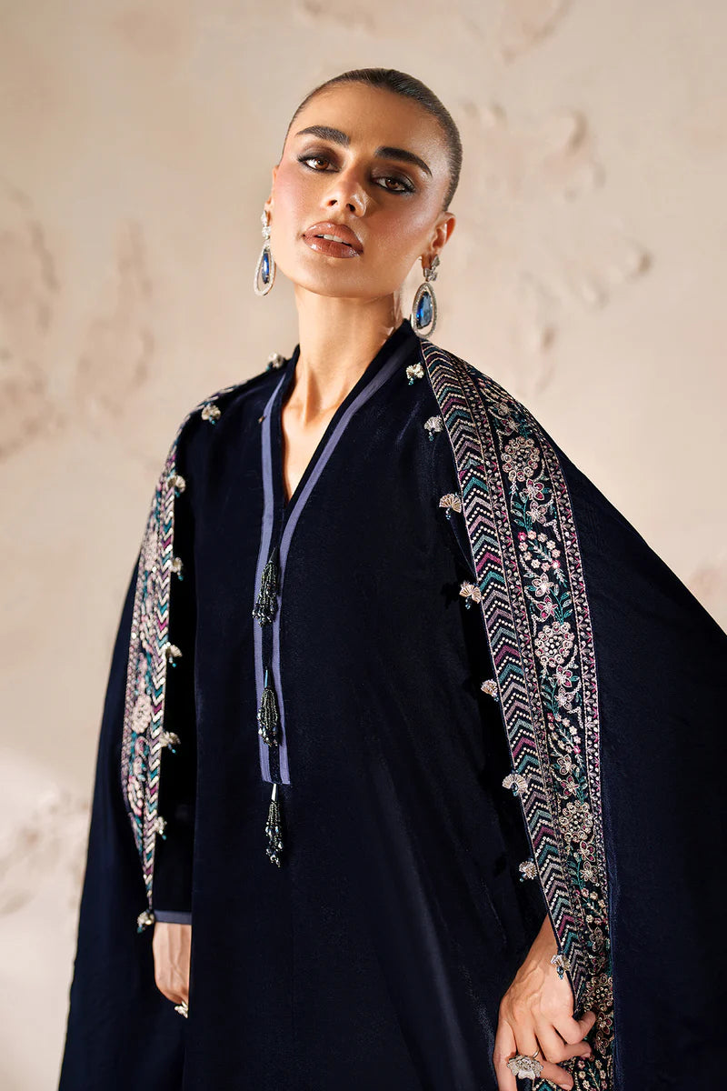 Baroque EMBROIDERED VELVET SHAWL VS-58