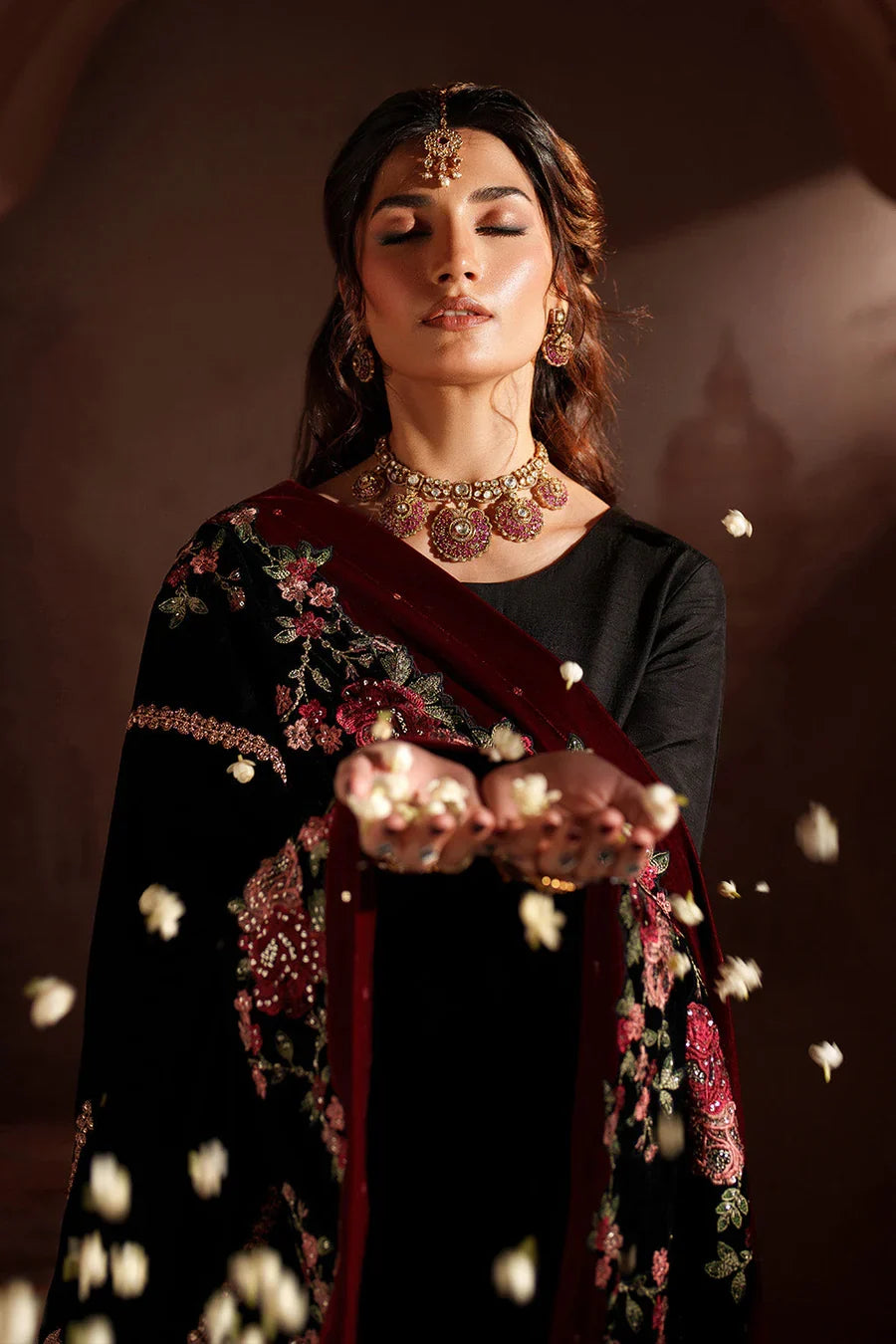 Iznik | Raagni Velvet Formals | IV-59 Embroidered Velvet