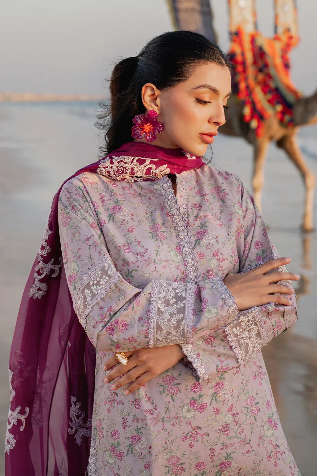 Iznik | Blossom Summer Lawn'25 | UE-403 Embroidered Lawn