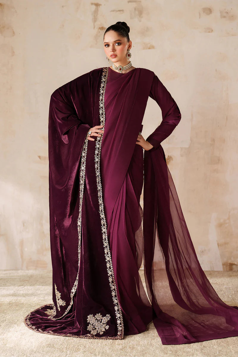 Baroque EMBROIDERED VELVET SHAWL VS-60