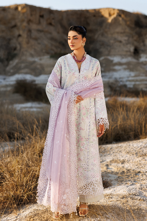 Emaan adeel | Sunlit Groove Luxury Lawn 26 | SUNNY SPLASH