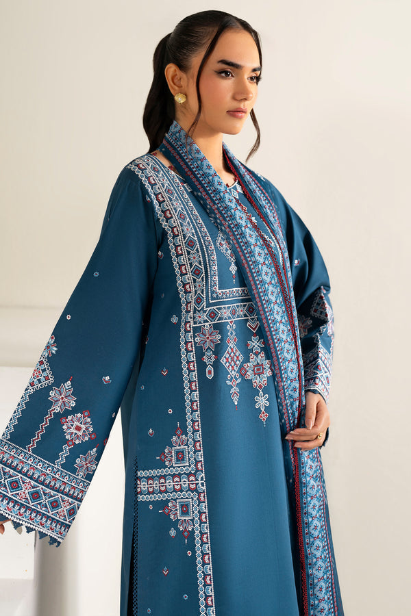 Farasha | Summer Weaves Embroidered Lawn |Pale Blue