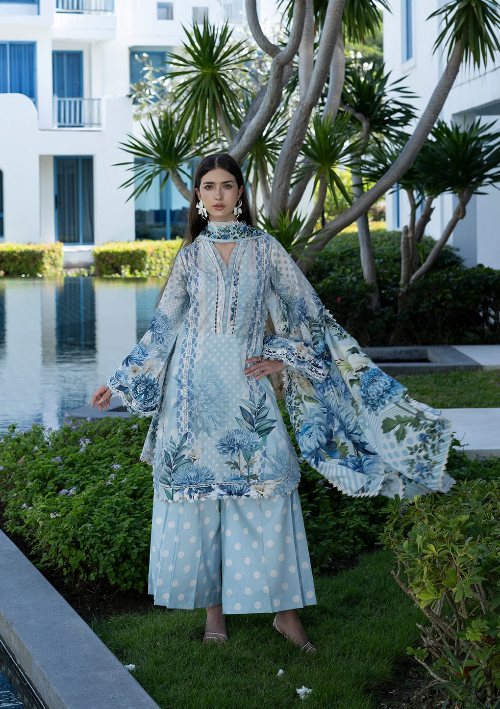 Elaf Premium | Prints Collection 26 | EPN-1A OCEAN PETALS
