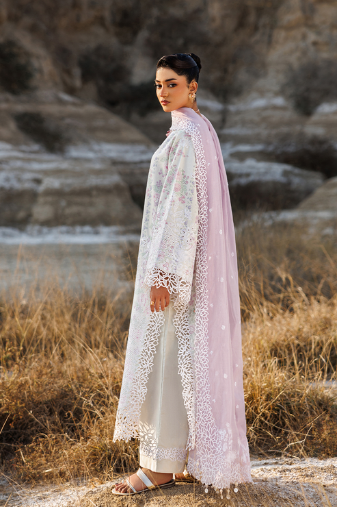Emaan adeel | Sunlit Groove Luxury Lawn 26 | SUNNY SPLASH