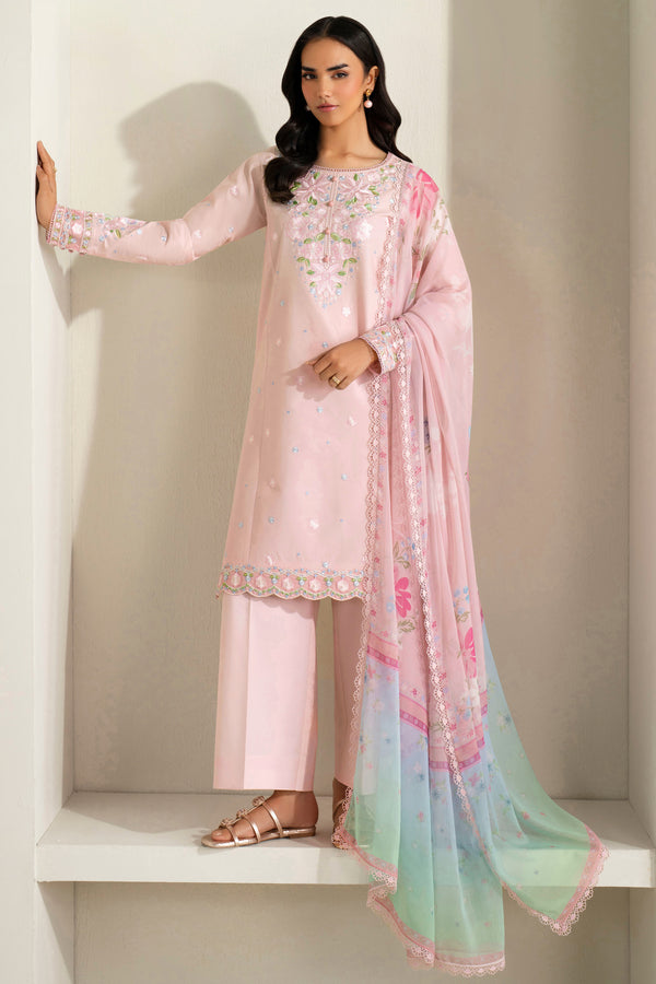 Farasha | Summer Weaves Embroidered Lawn | Iris Mist