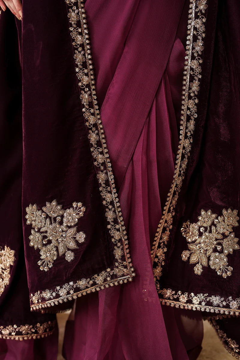 Baroque EMBROIDERED VELVET SHAWL VS-60