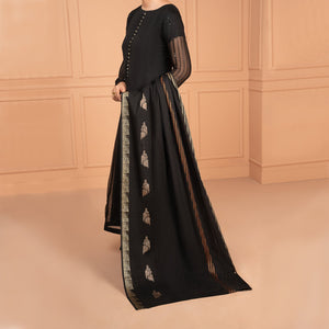 Jacquard lawn shawl SHJ-03