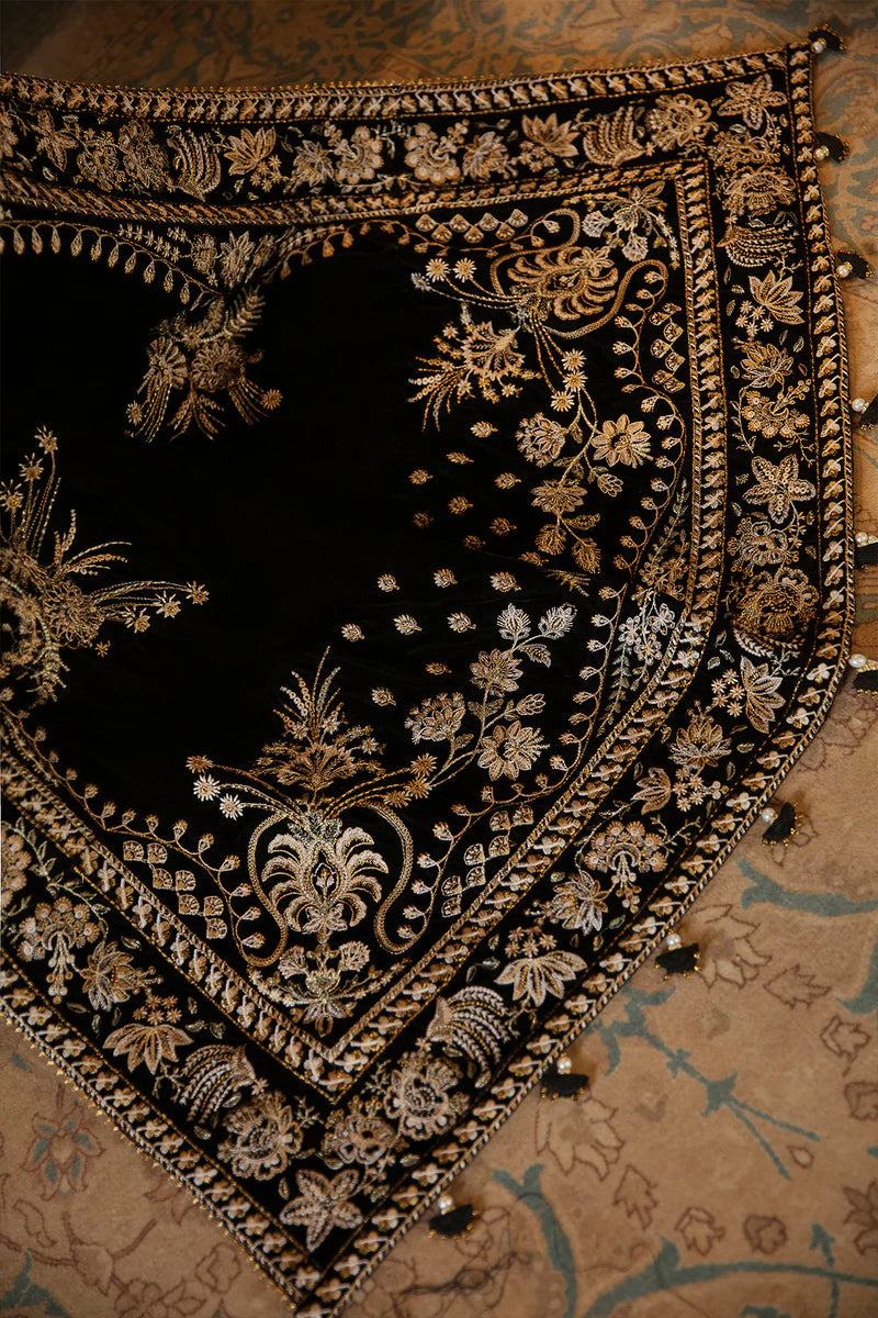 Baroque EMBROIDERED VELVET SHAWL VS-24