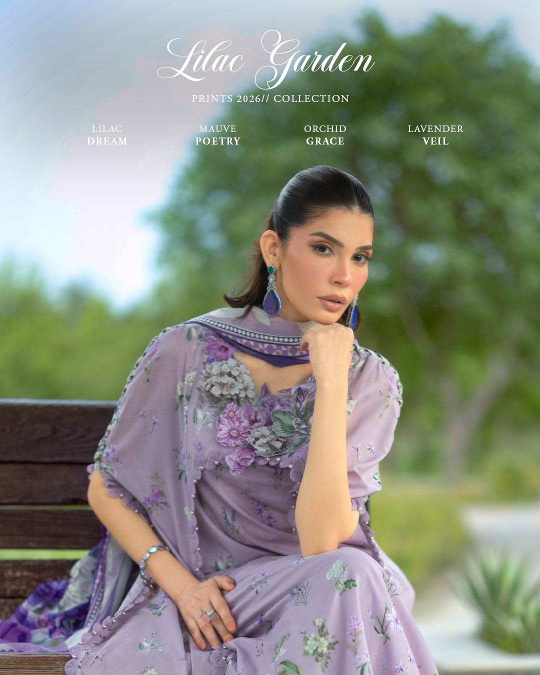 Elaf Premium | Bridgerton Prints 26 | EPB-6A LILAC GARDEN