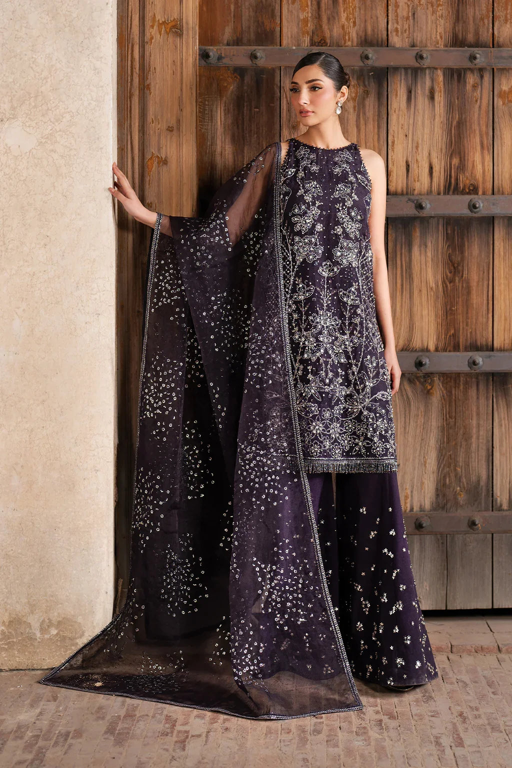 Iznik | Luxury Chiffon | ILC-06 Embroidered Organza