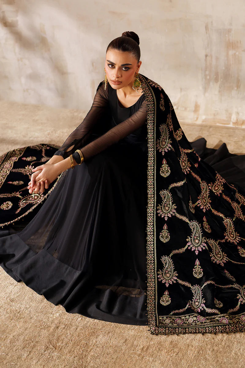 Baroque EMBROIDERED VELVET SHAWL VS-61