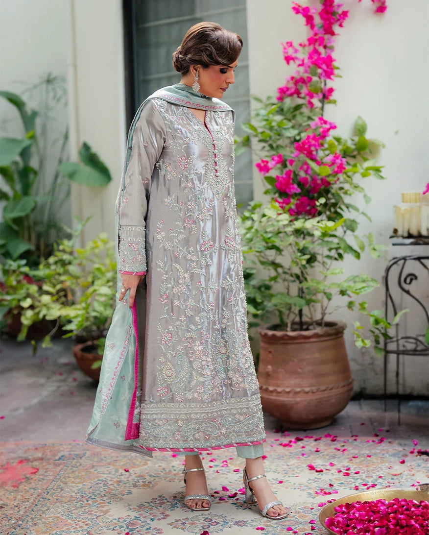 Mushq | Sunehri Lama Silk | Resham
