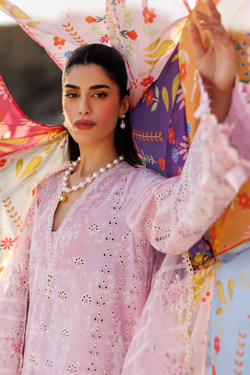 Emaan adeel | Sunlit Groove Luxury Lawn 26 | SUMMER SORBET