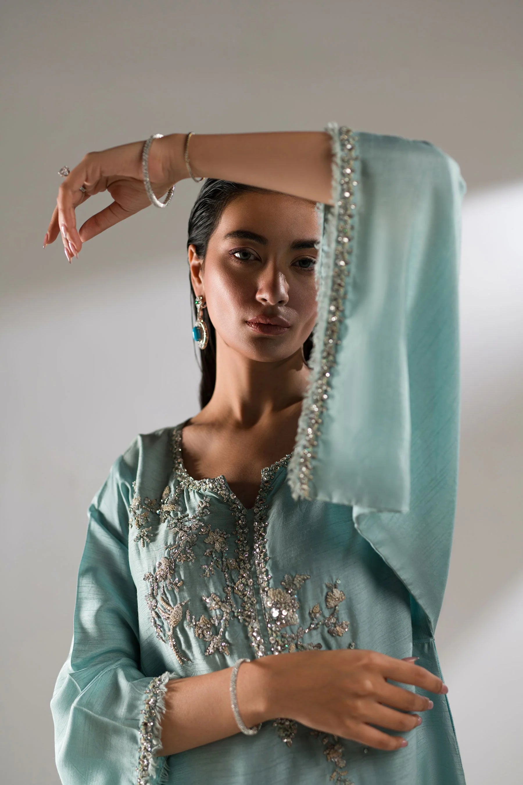 Ammara Khan | Lily Luxury Formals 24 | PASTEL COLOR BLOCK (D-02)