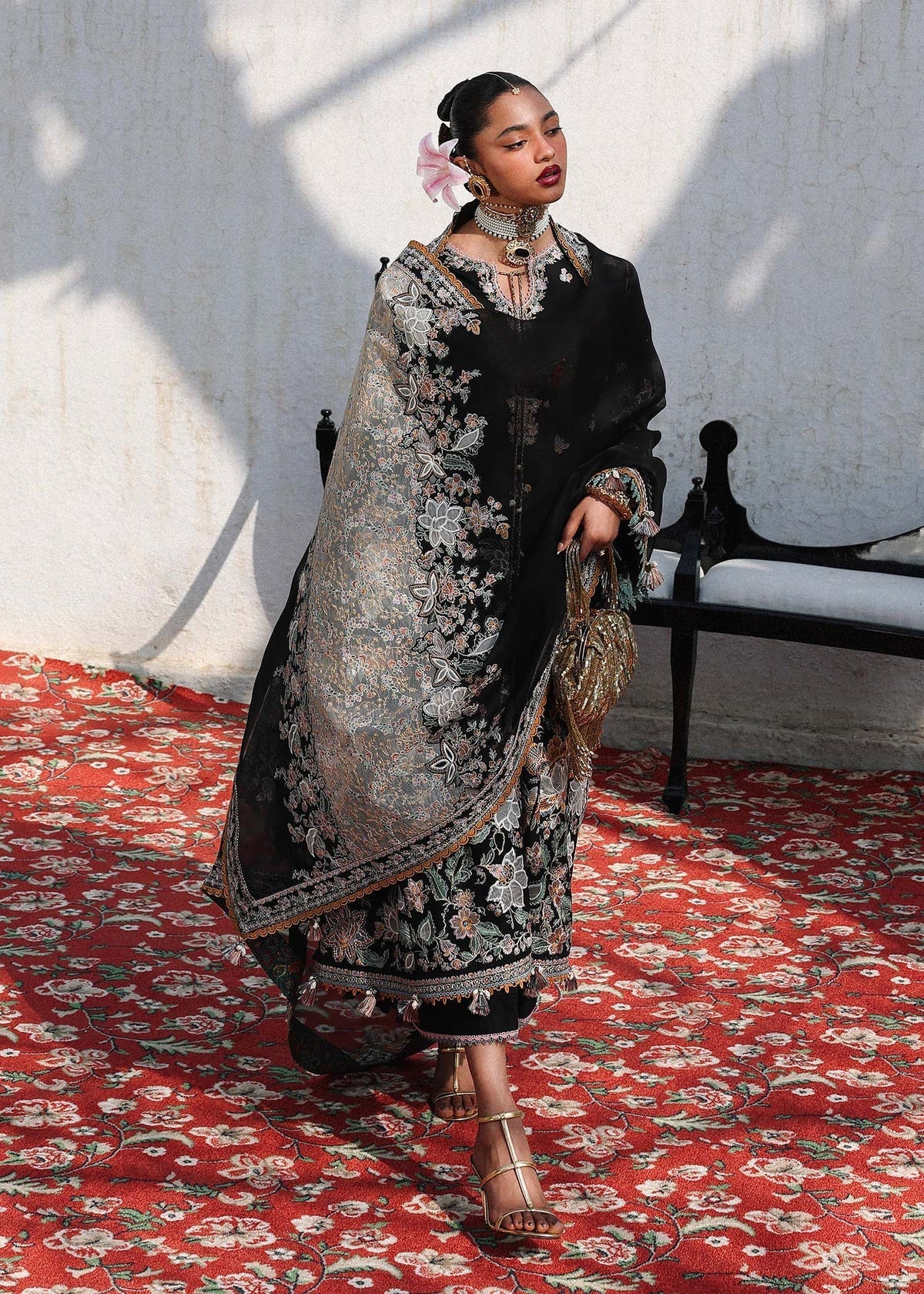Hussain Rehar | Kalabagh Luxury Lawn 26 | Sable