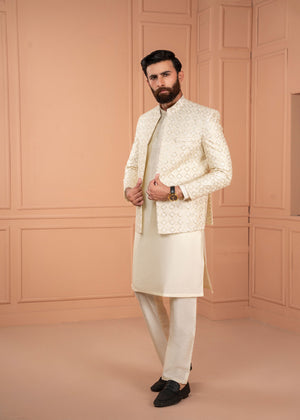 Dress Designers Ivory Offwhite Gold Open Gown Prince