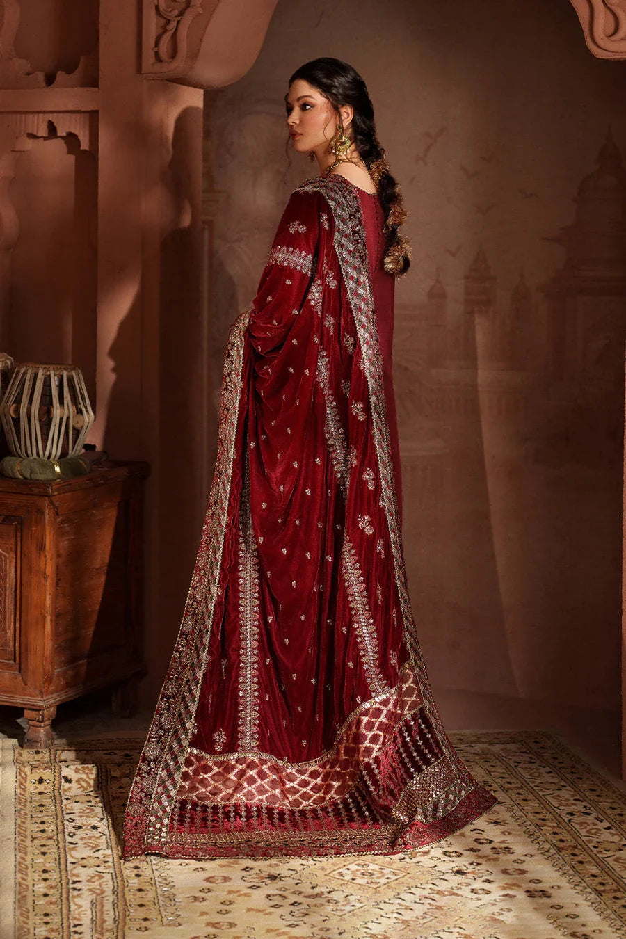 Iznik | Raagni Velvet Formals | IV-56 Embroidered Velvet