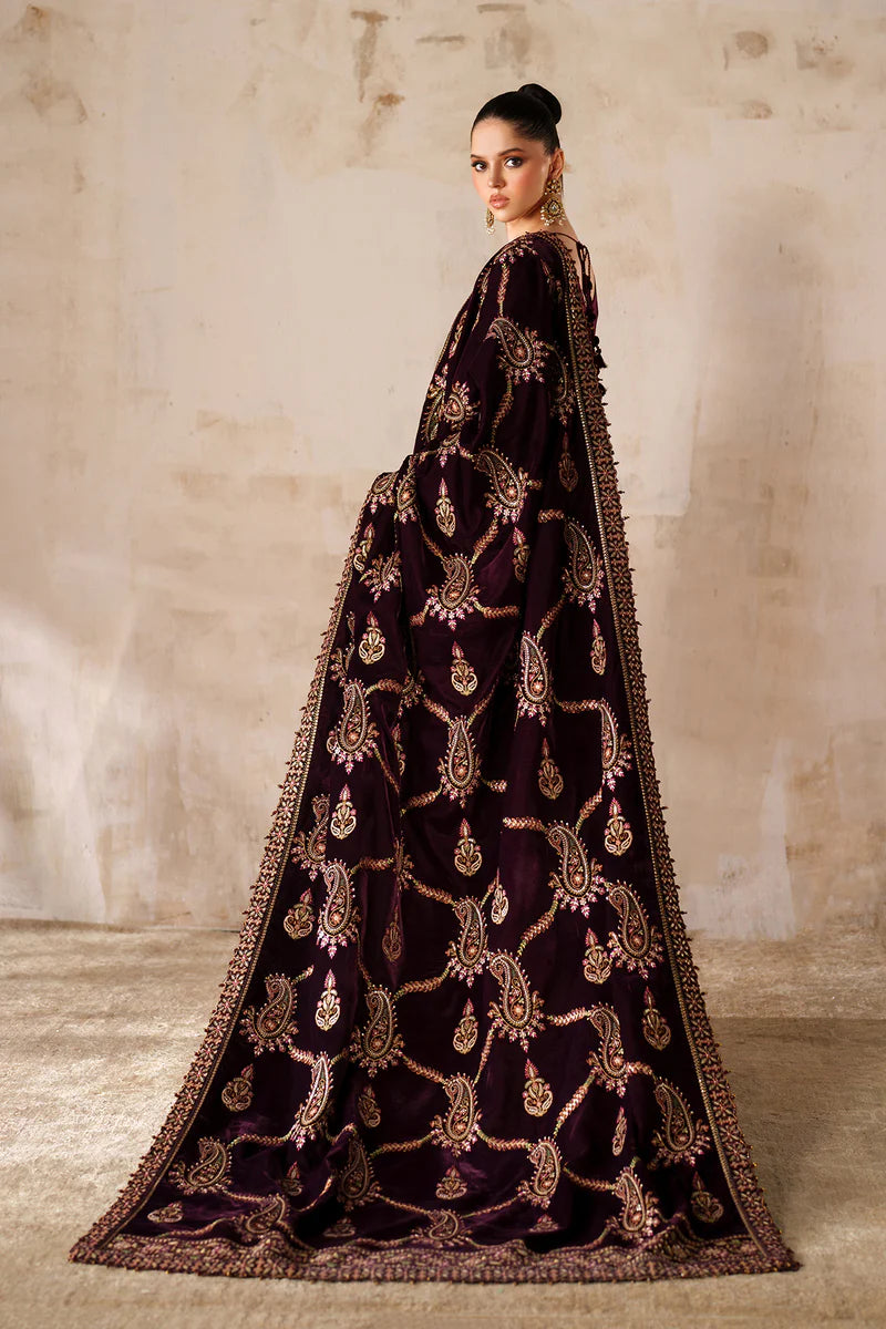 Baroque EMBROIDERED VELVET SHAWL VS-62