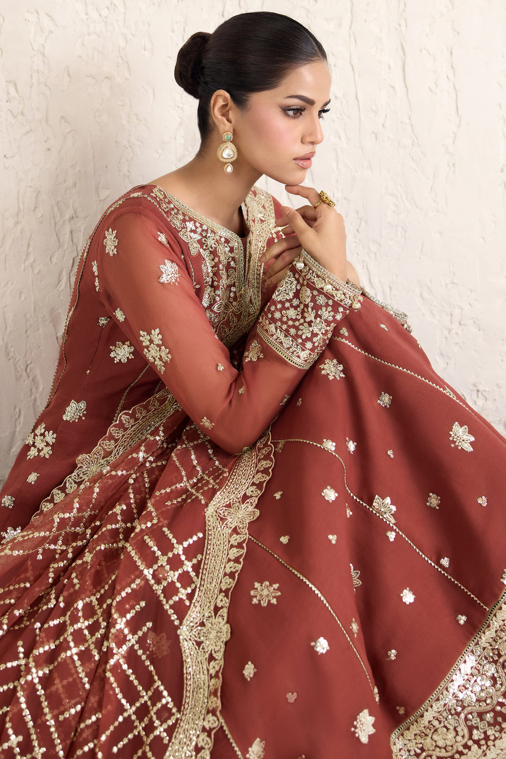 Faiza Saqlain | Reina Formals | Flame Luxe