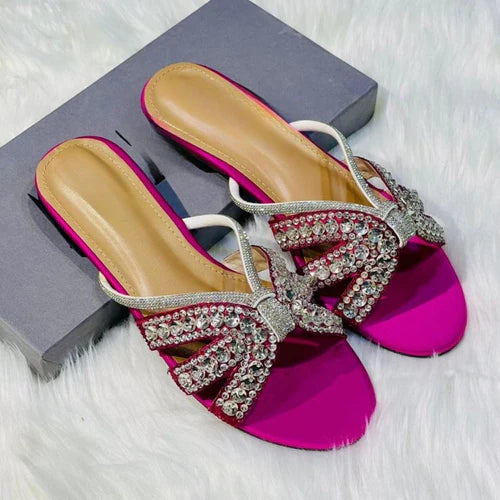 Pink Designer Slides For Women's - Fashionholic