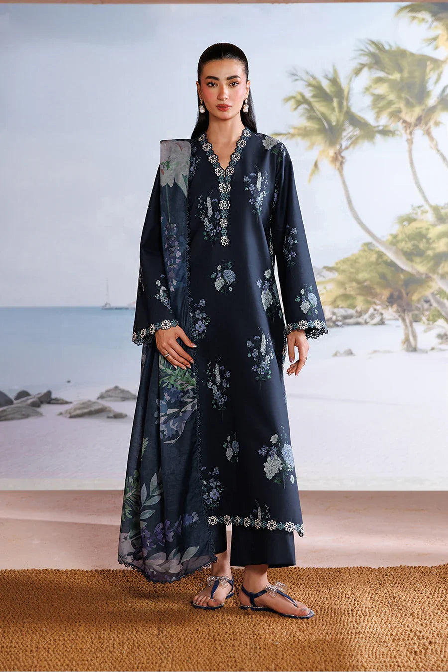 Iznik | Sunscape Lawn '26 | UE-713 Printed Lawn