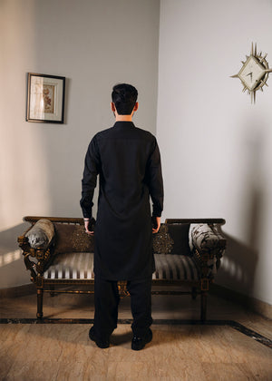Shahjahan Black Shalwar kameez