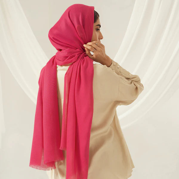 Eco-Luxe Scarves & Hijabs - Hot Pink