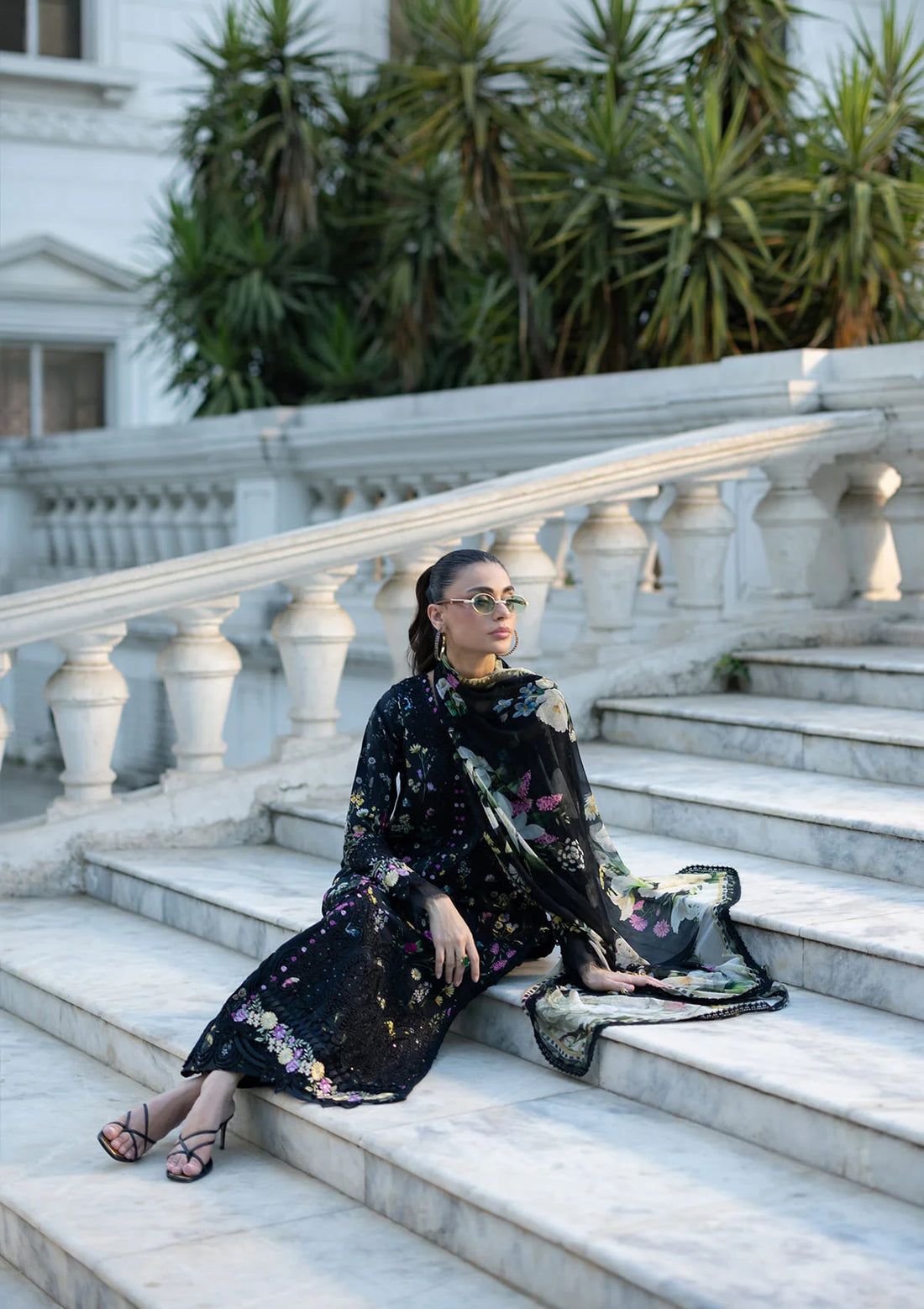 Elaf Premium | Signature Embroidered Lawn with Chiffon Collection 26 | ESG-2B SASHA