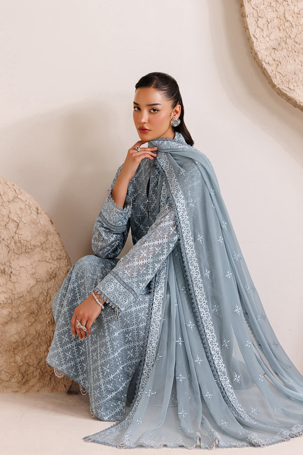 Farasha | Chiffon Threads 26 | PALE SLATE