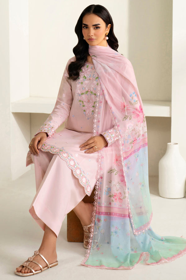 Farasha | Summer Weaves Embroidered Lawn | Iris Mist