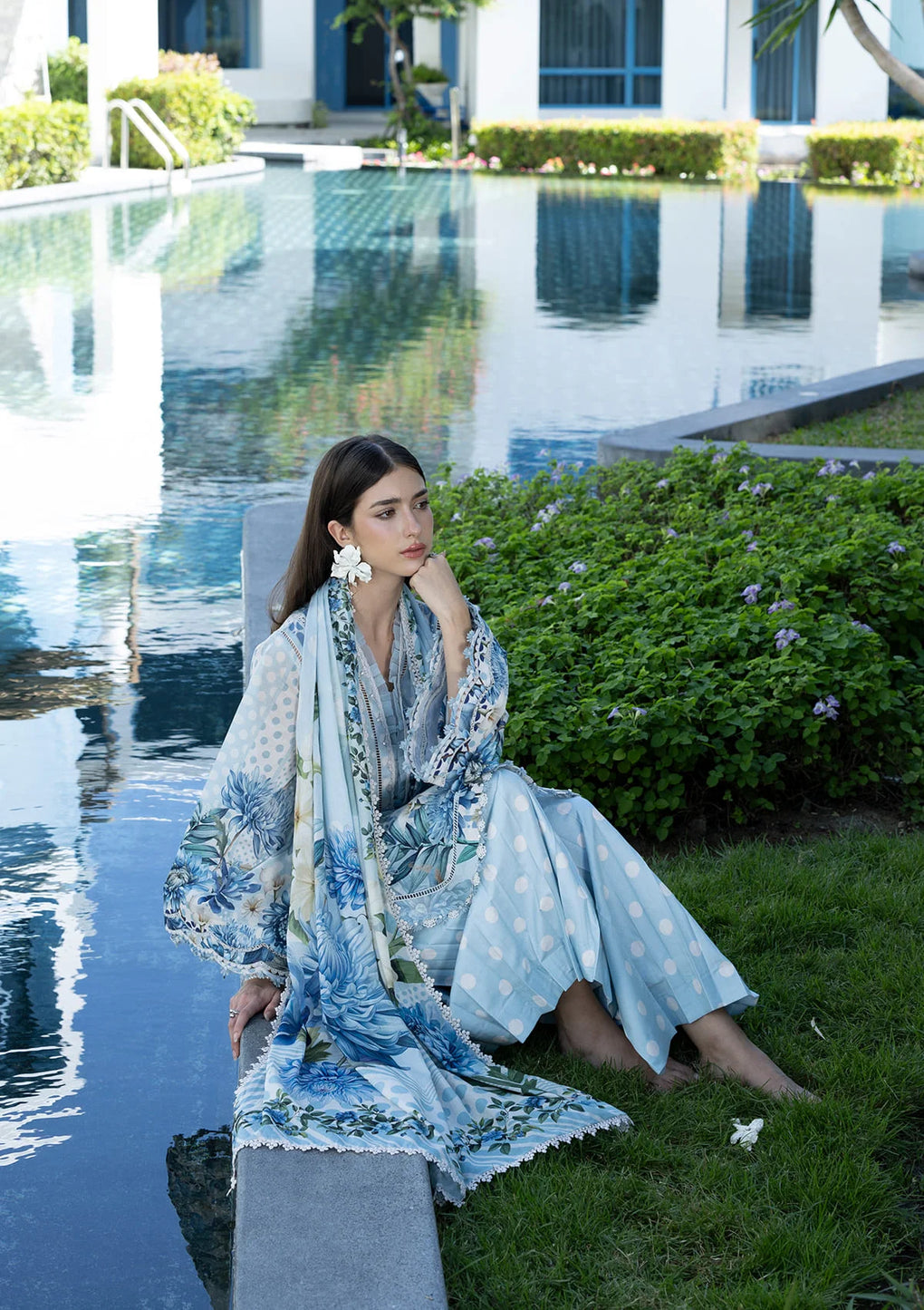 Elaf Premium | Prints Collection 26 | EPN-1A OCEAN PETALS