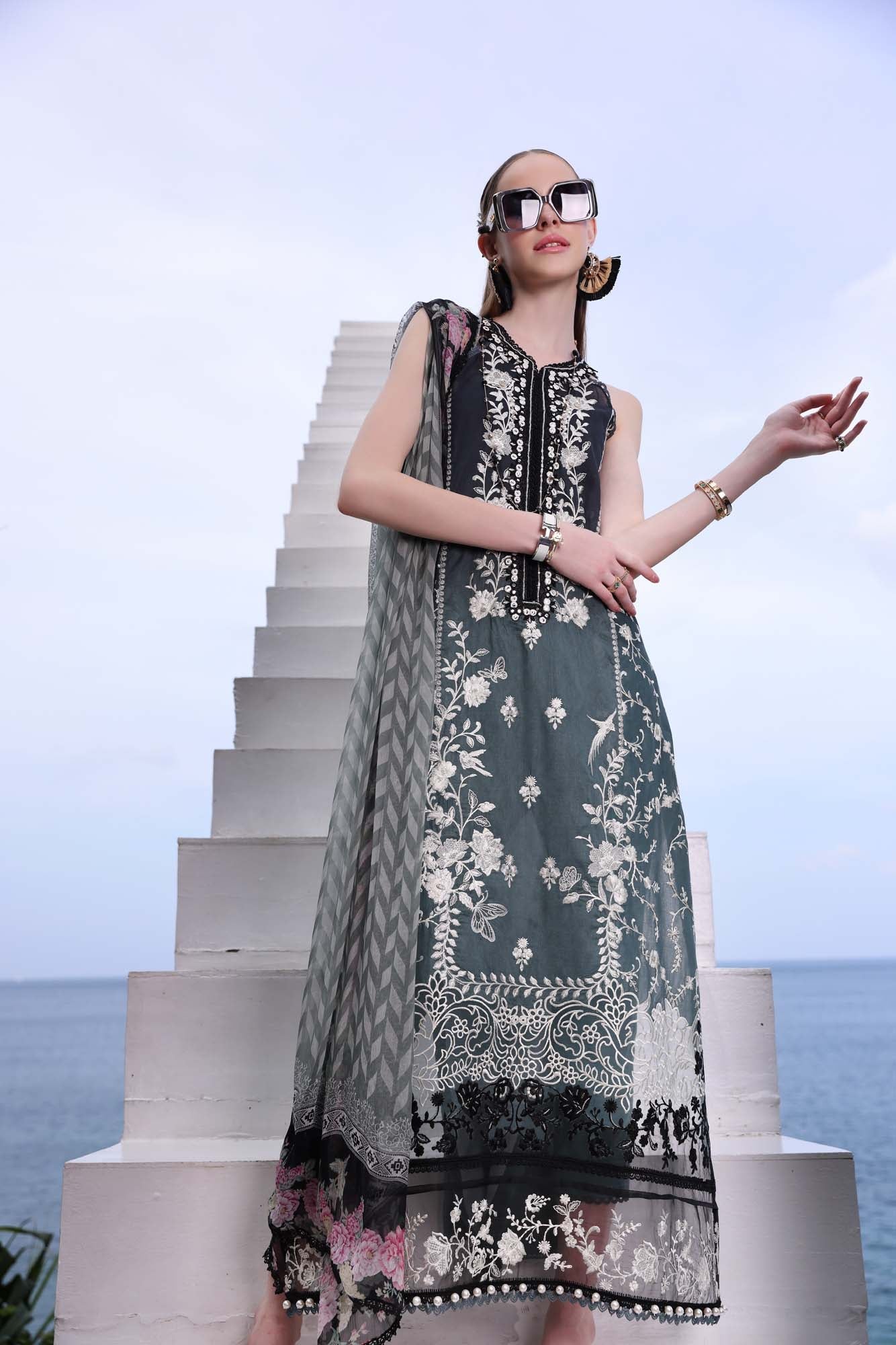 Noor by Saadia Asad | Luxe Printkari | D2-B