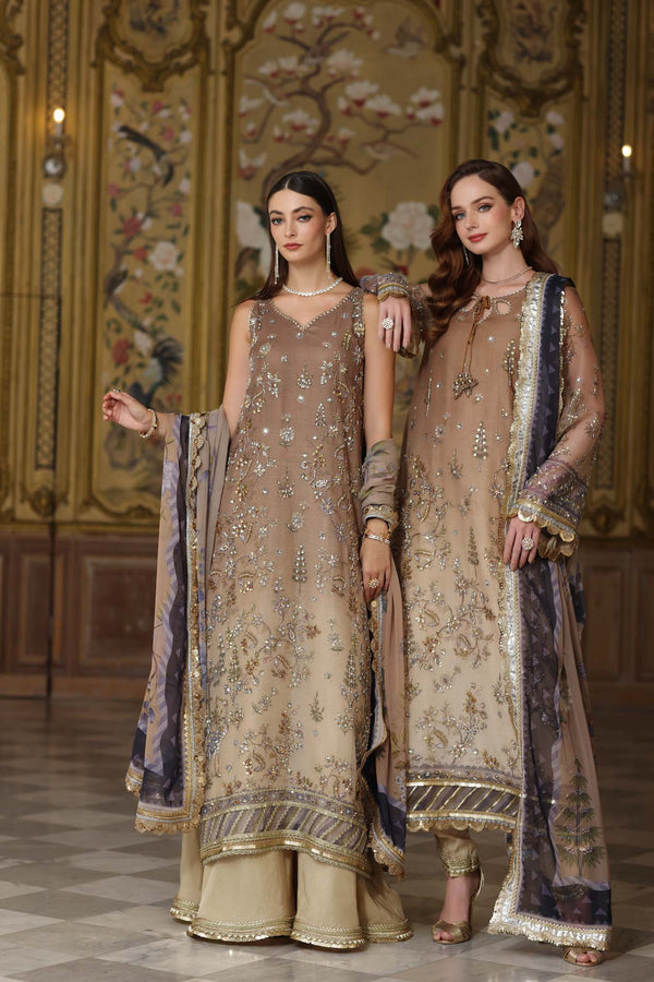 Noor by Saadia Asad | Festive 25 | D2 - Beige