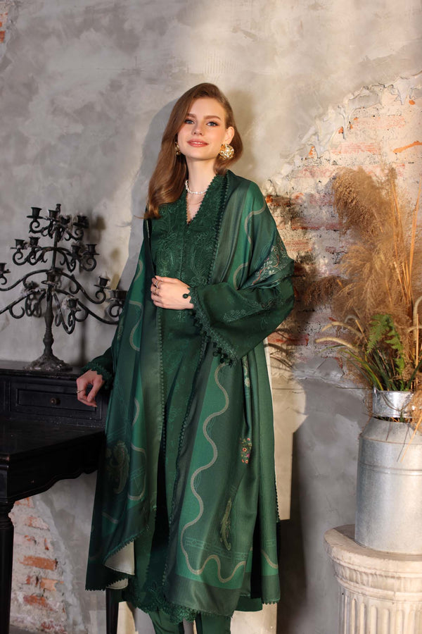 Noor by Saadia Asad | Winter Embroidered Printkhaas 25 | D3 - A