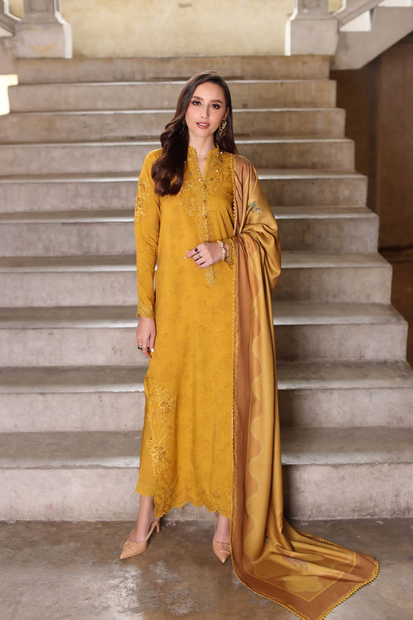 Noor by Saadia Asad | Winter Embroidered Printkhaas 25 | D3 - B