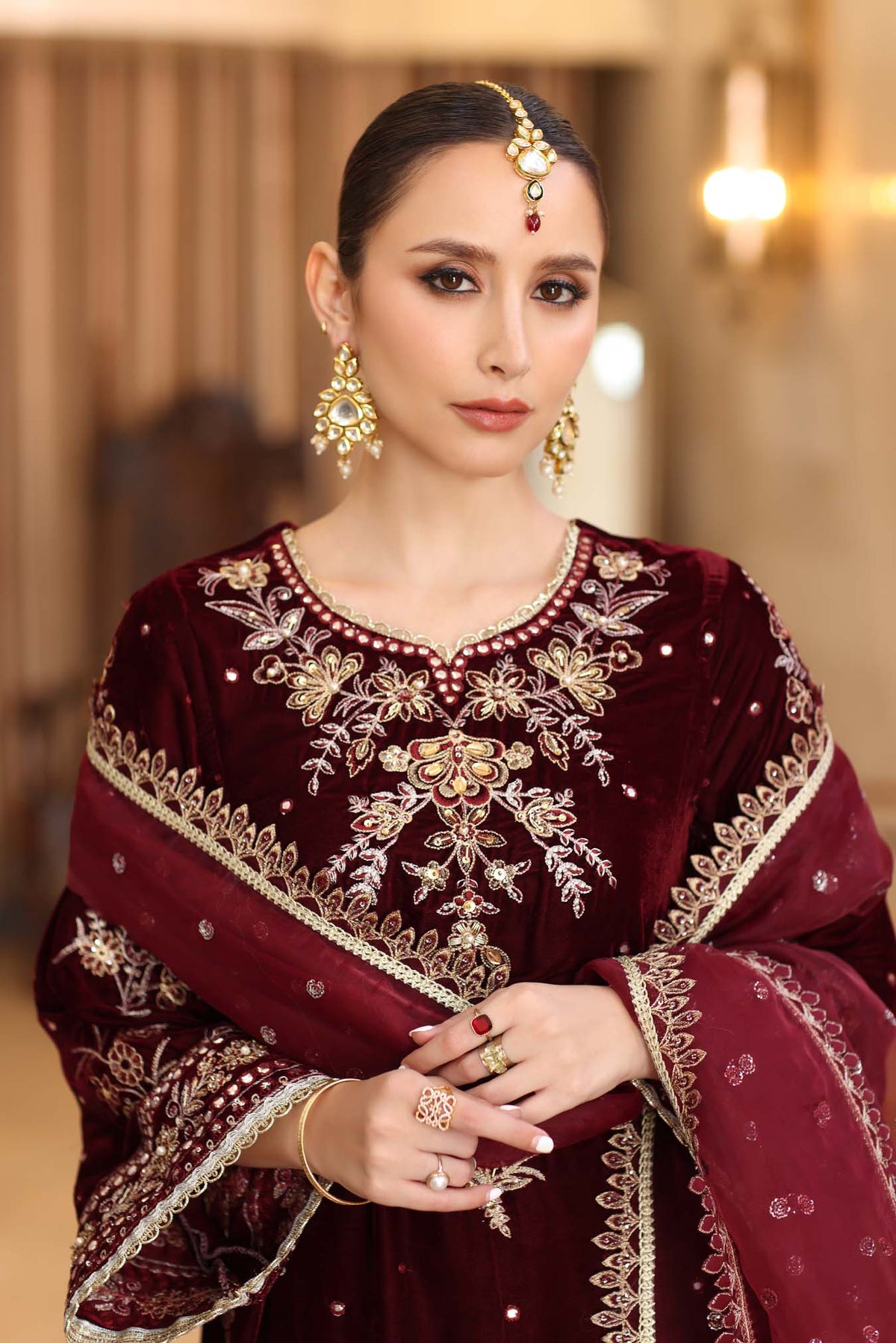 Noor by Saadia Asad | Handcrafted Velvet 25 | Naqsh