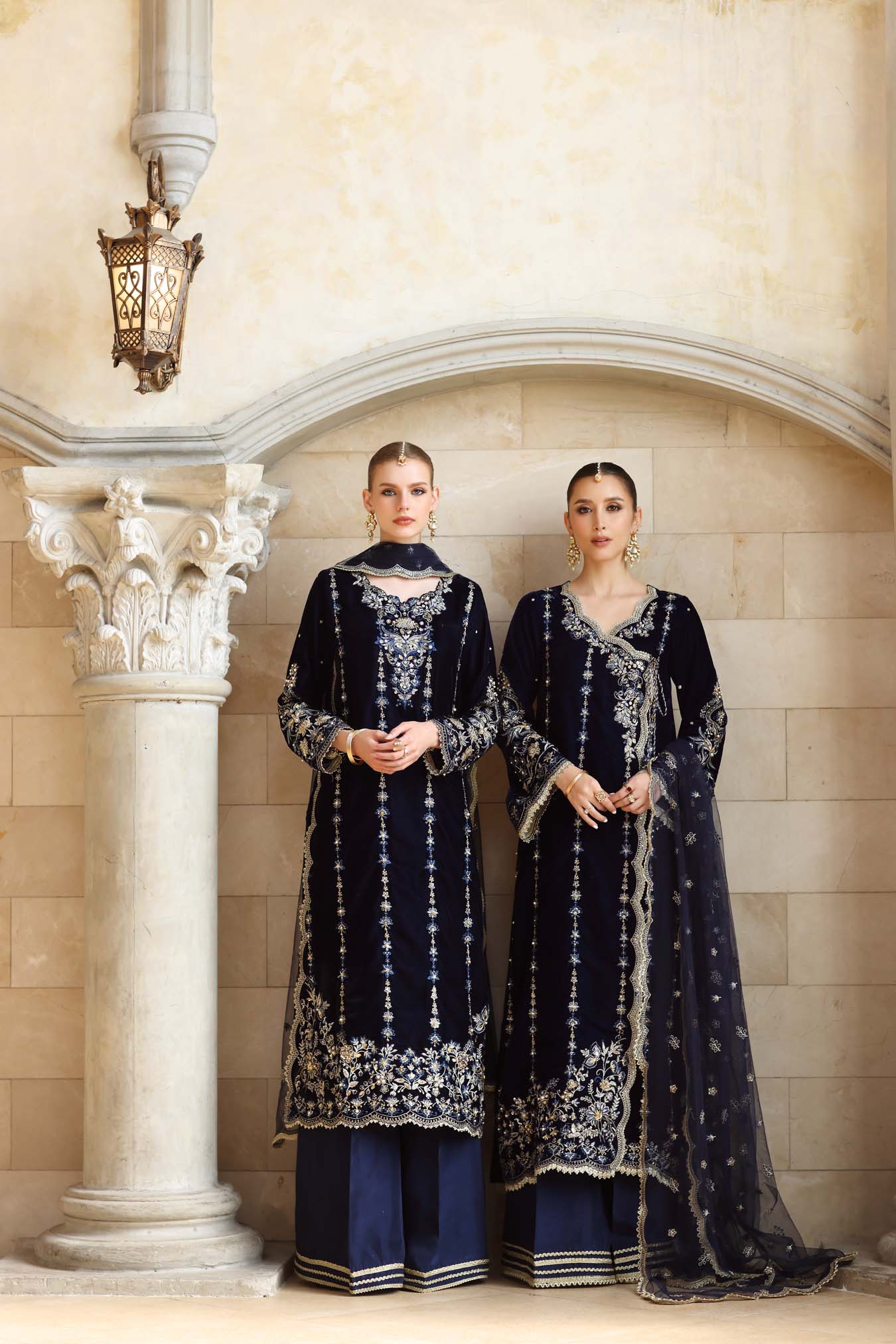 Noor by Saadia Asad | Handcrafted Velvet 25 | Falak