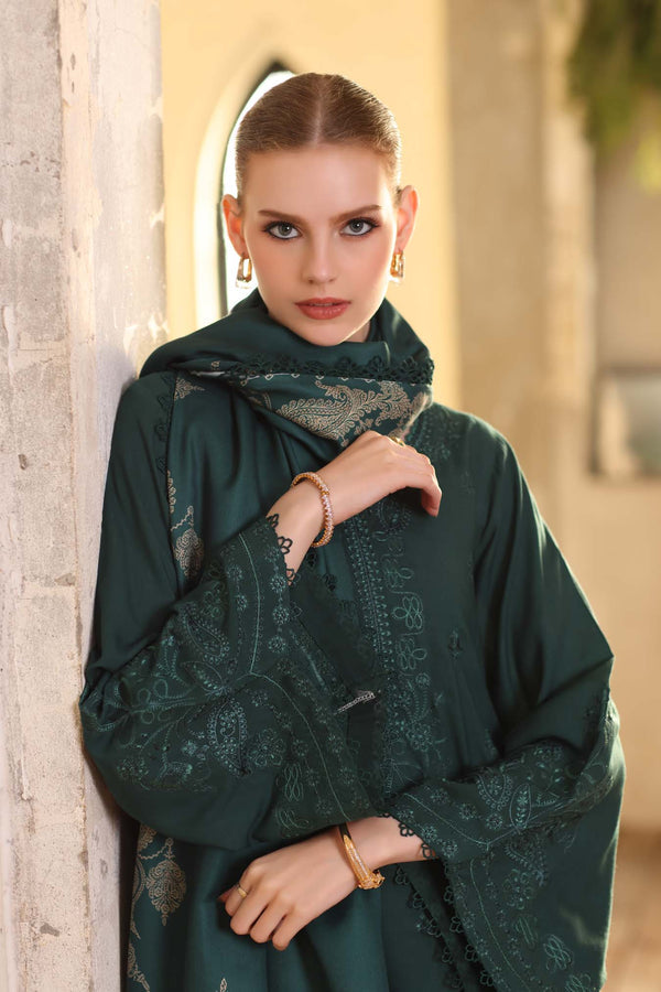 Noor by Saadia Asad | Winter Embroidered Printkhaas 25 | D9- A
