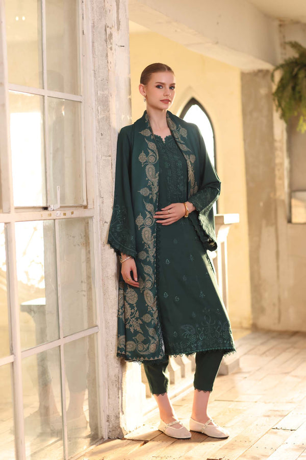 Noor by Saadia Asad | Winter Embroidered Printkhaas 25 | D9- A