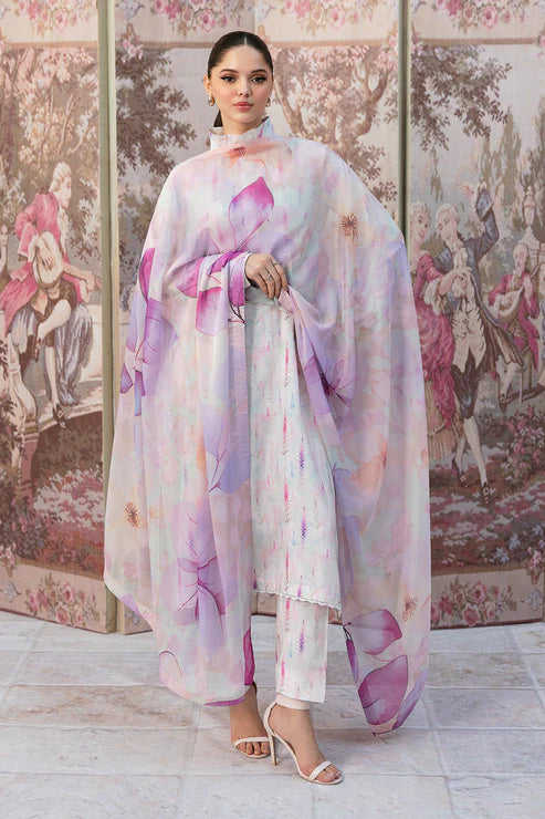 Afsanah | Basics Raw Silk | White Misted AR-110